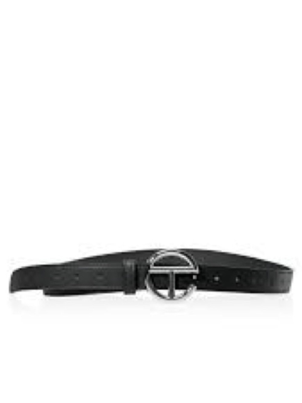 Telfar Logo Belt – Black/Silver (Brand New, M/L)